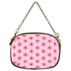 Texture Star Backgrounds Pink Chain Purse (two Sides)