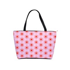 Texture Star Backgrounds Pink Classic Shoulder Handbag