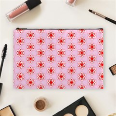 Texture Star Backgrounds Pink Cosmetic Bag (large)