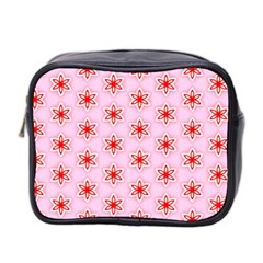 Texture Star Backgrounds Pink Mini Toiletries Bag (two Sides)