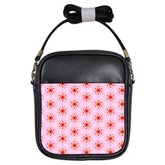 Texture Star Backgrounds Pink Girls Sling Bag