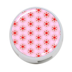 Texture Star Backgrounds Pink 4-port Usb Hub (one Side)