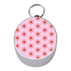 Texture Star Backgrounds Pink Mini Silver Compasses by HermanTelo