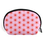 Texture Star Backgrounds Pink Accessory Pouch (Large) Front