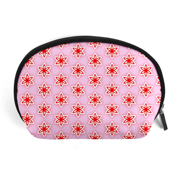 Texture Star Backgrounds Pink Accessory Pouch (Large)