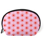 Texture Star Backgrounds Pink Accessory Pouch (Large) Back