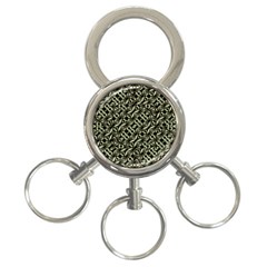 Modern Abstract Camouflage Patttern 3-ring Key Chain by dflcprintsclothing