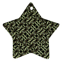 Modern Abstract Camouflage Patttern Star Ornament (two Sides) by dflcprintsclothing