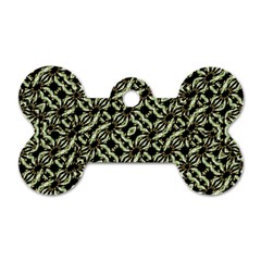 Modern Abstract Camouflage Patttern Dog Tag Bone (one Side) by dflcprintsclothing