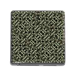 Modern Abstract Camouflage Patttern Memory Card Reader (square 5 Slot)