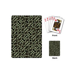 Modern Abstract Camouflage Patttern Playing Cards Single Design (mini)