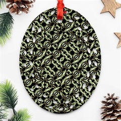 Modern Abstract Camouflage Patttern Ornament (oval Filigree)