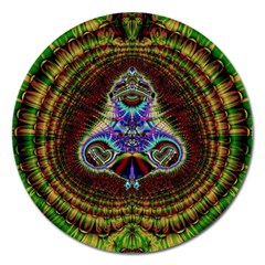 Art Artwork Fractal Digital Art Pattern Magnet 5  (round) by Pakrebo