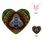 Art Artwork Fractal Digital Art Pattern Playing Cards Single Design (Heart) Front