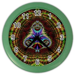 Art Artwork Fractal Digital Art Pattern Color Wall Clock by Pakrebo