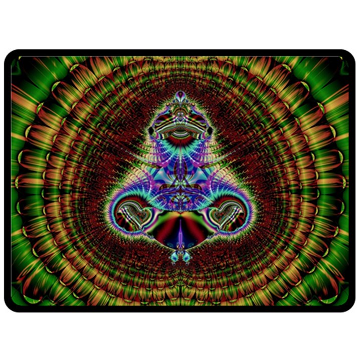 Art Artwork Fractal Digital Art Pattern Fleece Blanket (Large) 