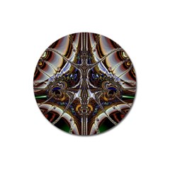 Abstract Art Artwork Fractal Design Magnet 3  (round) by Pakrebo