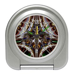 Abstract Art Artwork Fractal Design Travel Alarm Clock by Pakrebo