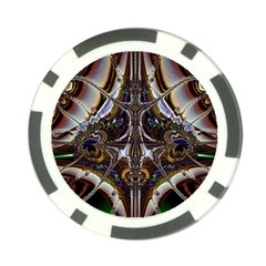 Abstract Art Artwork Fractal Design Poker Chip Card Guard by Pakrebo