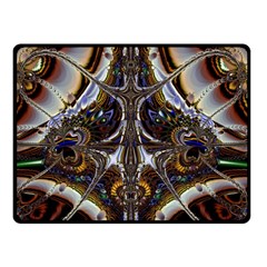 Abstract Art Artwork Fractal Design Double Sided Fleece Blanket (small)  by Pakrebo