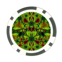 Abstract Art Fractal Artwork Poker Chip Card Guard (10 Pack) by Pakrebo