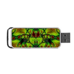 Abstract Art Fractal Artwork Portable Usb Flash (one Side) by Pakrebo