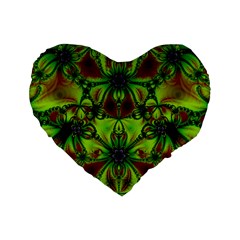 Abstract Art Fractal Artwork Standard 16  Premium Heart Shape Cushions by Pakrebo