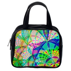 Design Background Concept Fractal Classic Handbag (one Side)