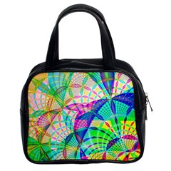 Design Background Concept Fractal Classic Handbag (two Sides) by Pakrebo