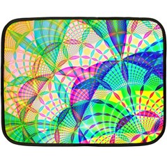 Design Background Concept Fractal Fleece Blanket (mini) by Pakrebo