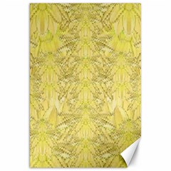 Flowers Decorative Ornate Color Yellow Canvas 20  X 30  by pepitasart