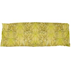 Flowers Decorative Ornate Color Yellow Body Pillow Case Dakimakura (two Sides) by pepitasart