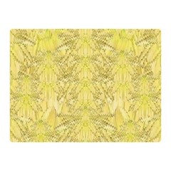 Flowers Decorative Ornate Color Yellow Double Sided Flano Blanket (mini)  by pepitasart