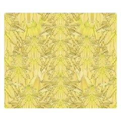 Flowers Decorative Ornate Color Yellow Double Sided Flano Blanket (small)  by pepitasart