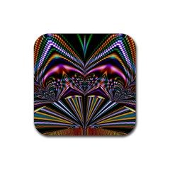 Abstract Art Artwork Fractal Design Rubber Coaster (square)  by Pakrebo