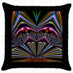 Abstract Art Artwork Fractal Design Throw Pillow Case (black) by Pakrebo