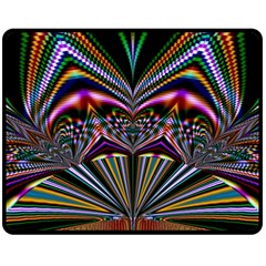 Abstract Art Artwork Fractal Design Double Sided Fleece Blanket (medium)  by Pakrebo