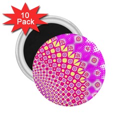 Digital Arts Fractals Futuristic Pink 2.25  Magnets (10 pack) 