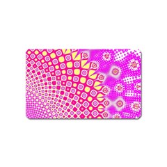 Digital Arts Fractals Futuristic Pink Magnet (Name Card)