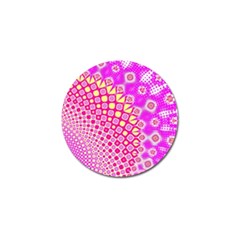 Digital Arts Fractals Futuristic Pink Golf Ball Marker (4 pack)