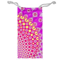 Digital Arts Fractals Futuristic Pink Jewelry Bag