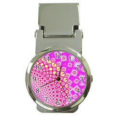 Digital Arts Fractals Futuristic Pink Money Clip Watches