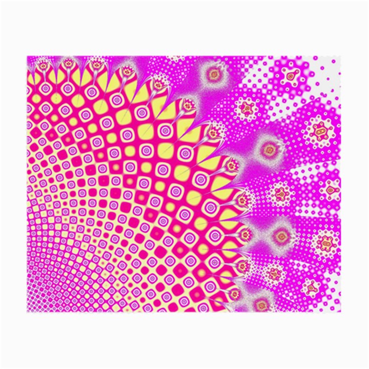 Digital Arts Fractals Futuristic Pink Small Glasses Cloth (2 Sides)