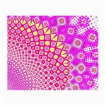 Digital Arts Fractals Futuristic Pink Small Glasses Cloth (2 Sides) Back