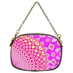 Digital Arts Fractals Futuristic Pink Chain Purse (Two Sides)