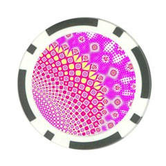 Digital Arts Fractals Futuristic Pink Poker Chip Card Guard (10 pack)