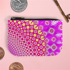 Digital Arts Fractals Futuristic Pink Mini Coin Purse