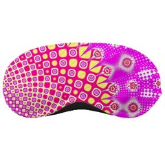 Digital Arts Fractals Futuristic Pink Sleeping Mask by Pakrebo