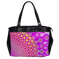 Digital Arts Fractals Futuristic Pink Oversize Office Handbag