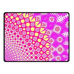 Digital Arts Fractals Futuristic Pink Fleece Blanket (small) by Pakrebo